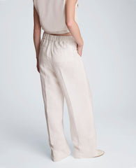 Pull On Wide Leg Linen Pant | Kenneth Cole PURE WHITE