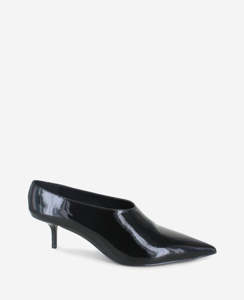 Shop Linxie Black Patent Kitten Heel Pump | Kenneth Cole | Kenneth Cole BLACK PATENT