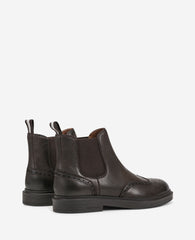 Frank Double Gore Wingtip Chelsea Boot | Kenneth Cole MOCHA LEATHER