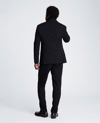 Ready Flex Slim-Fit Pinstripe Double-Breasted Suit | Kenneth Cole BLACK PINSTRIPE