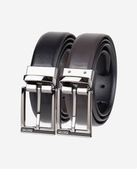 Stretch Feather Edge Reversible Dress Belt | Kenneth Cole BLACK/BROWN