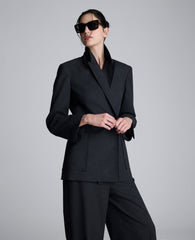 Flannel Double Breasted Jacket | Kenneth Cole CHAR COLE