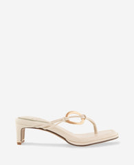 Madrid Leather Embellished Heel Sandal | Kenneth Cole WHITECAP GREY