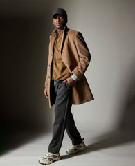 Shop Relaxed Cropped Slacks: Charcoal Mix, Stretch Fit | KC | Kenneth Cole CHARCOLE MIX