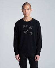 Shop Shut The Hate Up Cashmere Sweater – Black | KC | Kenneth Cole BLACK