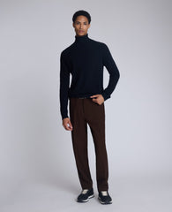 Foldover Turtleneck Sweater: Black Ribbed | Kenneth Cole | Kenneth Cole BLACK