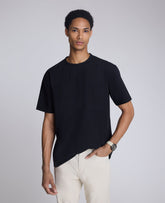Shop SOversized Tee: Black Crewneck, Stretch Cotton | KC | Kenneth Cole BLACK