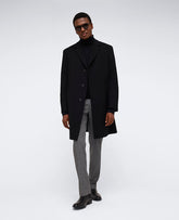 Shop Classic Fit Black Overcoat for Men | Kenneth Cole | Kenneth Cole BLACK