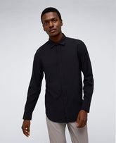 Black Slim Fit Shirt – Water-Resistant & Stretch | KC | Kenneth Cole BLACK