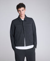 Trucker Jacket: Charcoal Mix, Soft Stretch | Kenneth Cole | Kenneth Cole CHARCOLE MIX