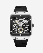 Shop Square Skeleton Automatic Black Watch | Kenneth Cole | Kenneth Cole BLACK