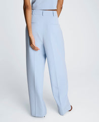 Fly Front High Rise Wide Leg Pintuck Pant | Kenneth Cole BLUE DAWN