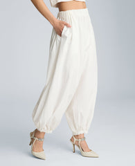 Pull On Bubble Leg Pant | Kenneth Cole PURE WHITE