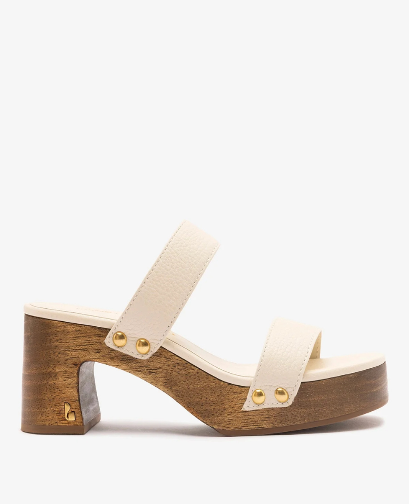 Larroudé x Kenneth Cole: Sandal Ivory Leather | Kenneth Cole IVORY