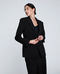 Shop Luxe Twill Slim One Button Jacket – Black | Kenneth Cole | Kenneth Cole BLACK