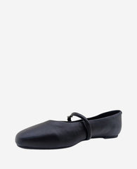 Shop Magnolia Leather Ballet Flat in Black | Kenneth Cole | Kenneth Cole BLACK LEATHER