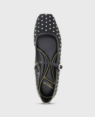 Shop Jasper Black Mesh Micro Stud Ballet Flat | Kenneth Cole | Kenneth Cole BLACK MESH