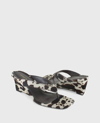 Shop Susannah Brown Calf Hair Wedge Sandal | Kenneth Cole | Kenneth Cole BROWN MULTI HAIRCALF