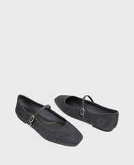 Shop Jasper Charcoal Calf Hair Ballet Flat | Kenneth Cole | Kenneth Cole CHARCOLE CALF HAIR