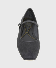 Shop Jasper Charcoal Calf Hair Ballet Flat | Kenneth Cole | Kenneth Cole CHARCOLE CALF HAIR