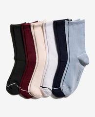 Diamond Texture Crew Socks 6-Pack, Xenon Blue | Kenneth Cole | Kenneth Cole XENON BLUE