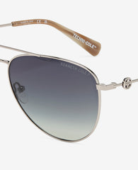 Shop Pilot Titanium Aviator Sunglasses | Kenneth Cole | Kenneth Cole NICKELTIN
