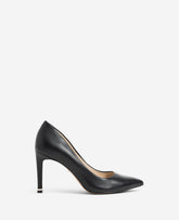 Riley 85 Black Heels – Leather, Gold Trim & Comfort | KC | Kenneth Cole BLACK