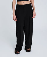 Shop Luxe Twill Wide Leg Pant – Black | Kenneth Cole | Kenneth Cole BLACK