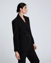 Luxe Twill Double Breasted Jacket | Kenneth Cole BLACK