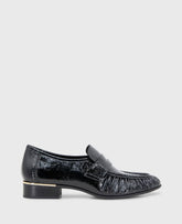 Shop Reece Black Crinkle Patent Penny Loafer | Kenneth Cole | Kenneth Cole BLACK PATENT