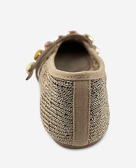 Zeta Woven Knit Stone Embellished Ballet Flat | Kenneth Cole NATURAL KNIT