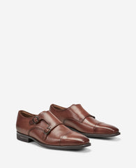 Charles Double Monk Strap Oxford – Cognac | Kenneth Cole | Kenneth Cole COGNAC LEATHER