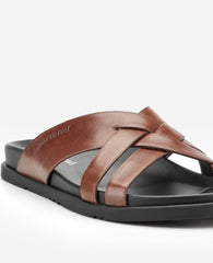 Wooper Leather Sandal | Kenneth Cole COGNAC LEATHER