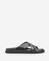 Wooper Leather Sandal | Kenneth Cole BLACK / GANACHE LEATHER