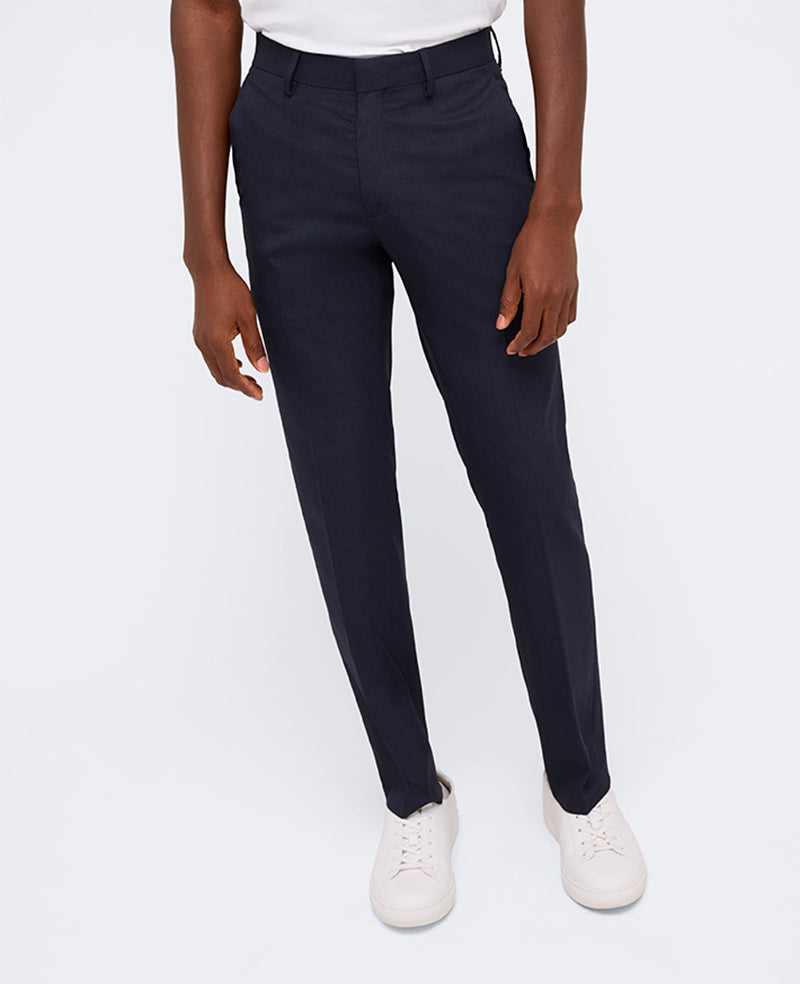 Shop Slim-Fit Stretch Twill Dress Pant – Navy | Kenneth Cole | Kenneth Cole DARK NAVY