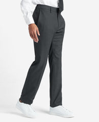 Shop Slim-Fit Stretch Twill Dress Pant – Grey | Kenneth Cole | Kenneth Cole DK. HTR. GREY