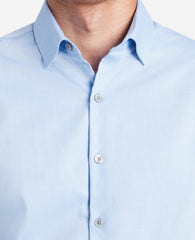 Slim-Fit Button-Down Stretch Dress Shirt with TEK FIT | Kenneth Cole LIGHT BLUE