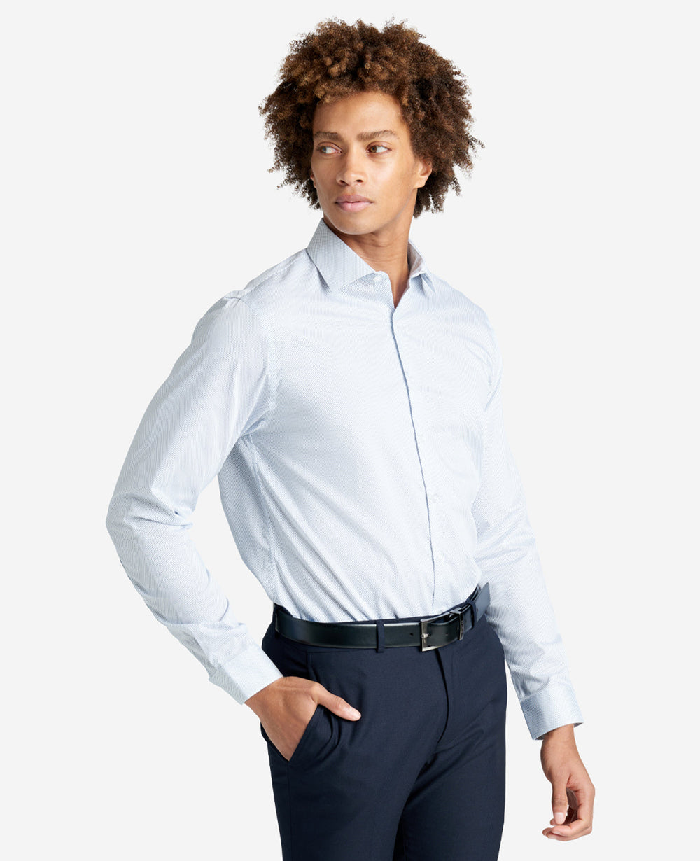 Slim-Fit Stretch Dress Shirt – Powder Blue | Kenneth Cole | Kenneth Cole POWDER BLUE