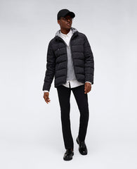 Black Puffer Jacket – Plush Warmth & Jersey Hood | KC | Kenneth Cole BLACK