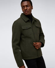 Heavyweight Twill Trucker Jacket – Olive | Kenneth Cole | Kenneth Cole OLIVE