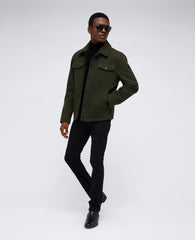 Heavyweight Twill Trucker Jacket – Olive | Kenneth Cole | Kenneth Cole OLIVE