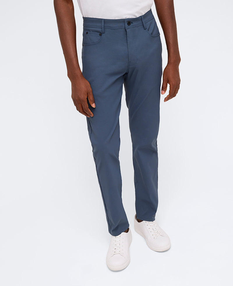 Shop Slim Tapered Flex 5-Pocket Pant – Teal | Kenneth Cole | Kenneth Cole TEAL