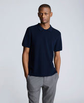 Navy Polo Sweater – Cotton-Modal & Refined Drape | KC | Kenneth Cole NAVY