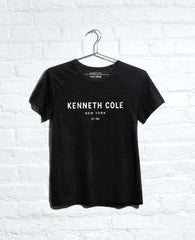 Shop 1983 Logo Tee – Black Unisex Cotton Stretch Fit | KC | Kenneth Cole BLACK