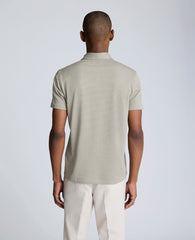 Shop Sage Two-Toned Knit Polo – Soft, Stretchy & Breathable | Kenneth Cole SAGE