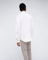 White Stretch Button-Down Shirt with Pocket | Kenneth Cole | Kenneth Cole WHITE