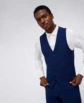 Shop Blue Slim-Fit Suit Vest for Men – Kenneth Cole Reaction | Kenneth Cole BRIGHT BLUE