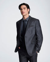 Slim-Fit Stretch Suit Separate Jacket | Kenneth Cole GUN METAL
