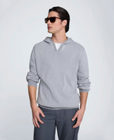 Sweater Hoodie | Kenneth Cole GREY/WHITE