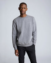 Embroidered Logo Sweatshirt, Charcoal Heather | Kenneth Cole | Kenneth Cole CHAR-COLE HEATHER